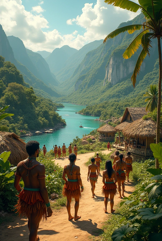 Taino society The different migratory groups photos
