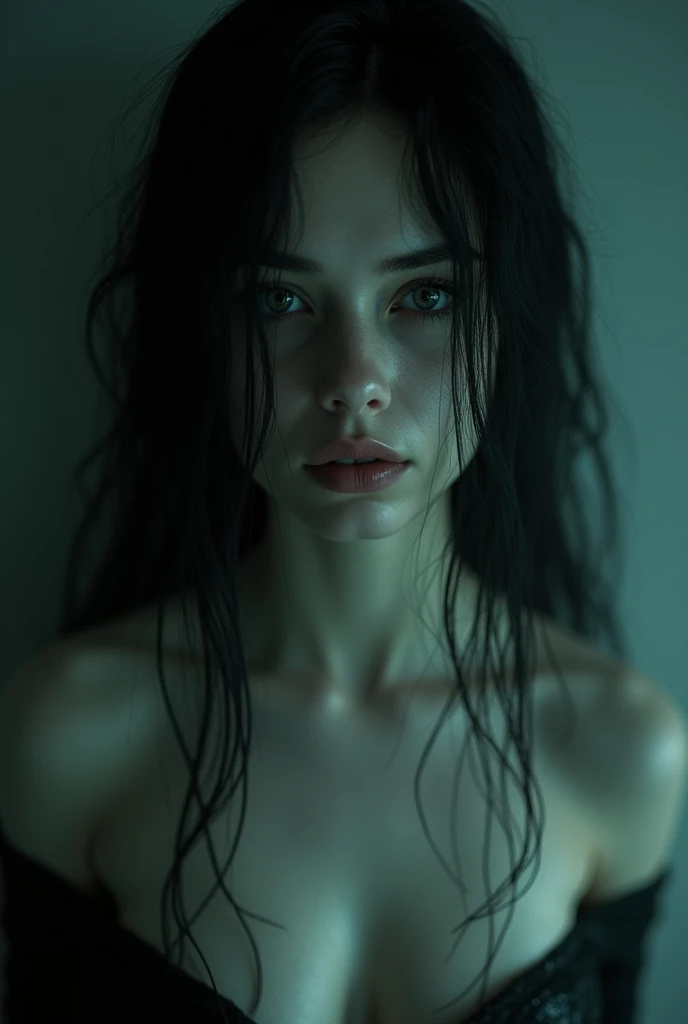 Make the character Samara from the movie The Call with an attractive body