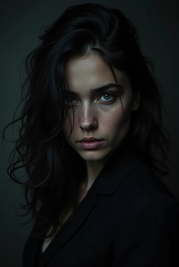 A soulful dark aesthetics realistic photo