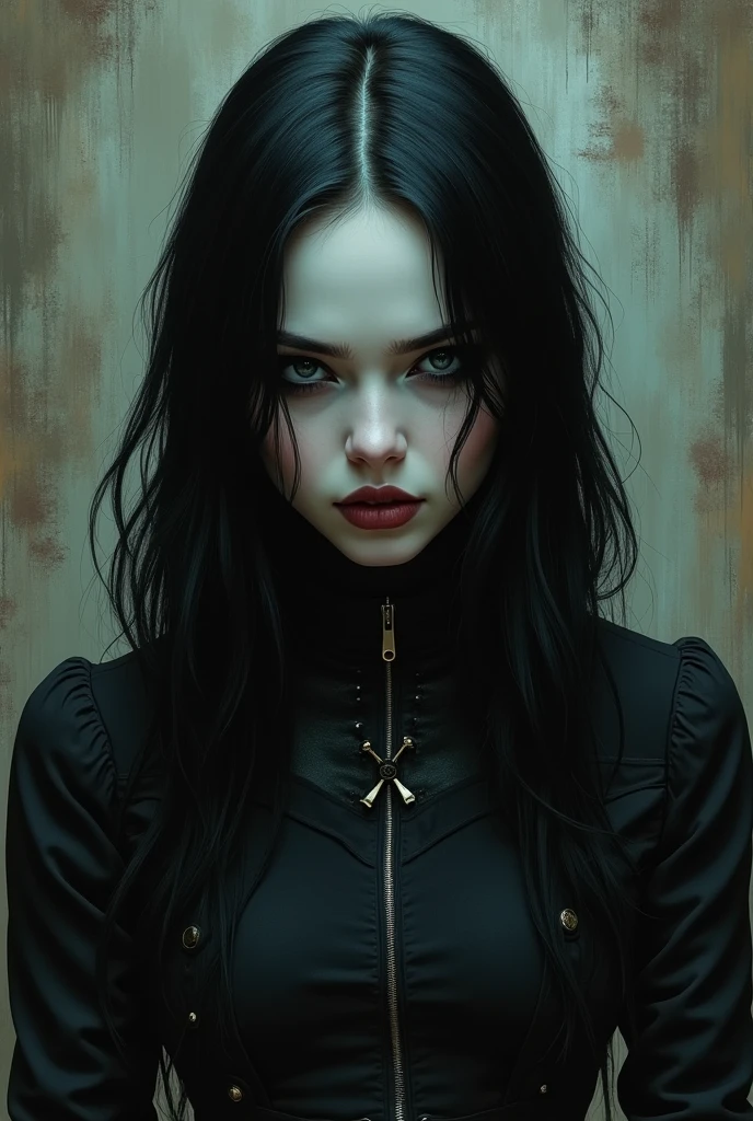 a painting of a woman with dreadlocks and a yellow background, beautiful cyberpunk girl face, cyberpunk themed art, dark cyberpunk illustration, cyberpunk art, cyberpunk art style, angry beautiful cyberpunk druid, Cyberpunk horror style, Ross Draws 1. 0, Ross Draws 2. 0, epic portrait illustration, cyberpunk illustration, cyberpunk woman, high quality cyberpunk art