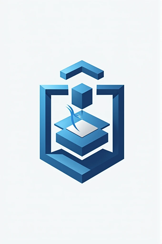 A logo for a 3D printing shop