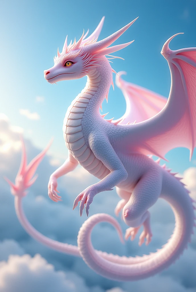 Wyvern white and pink scales.