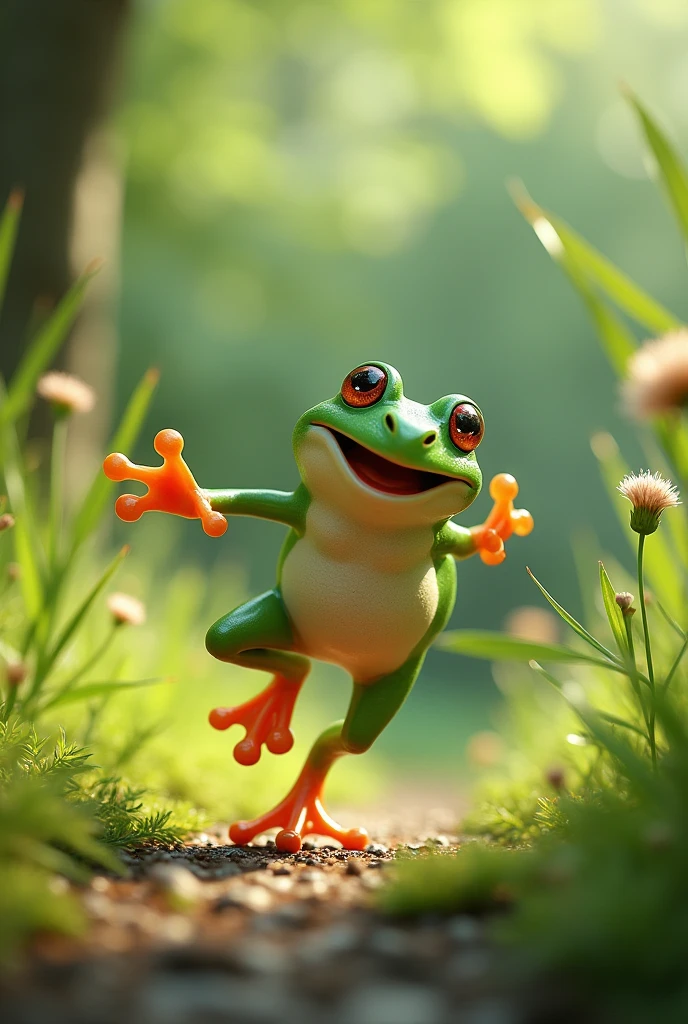 Littal frog dansing