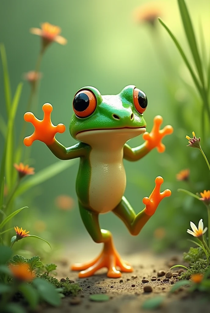 Littal frog dansing