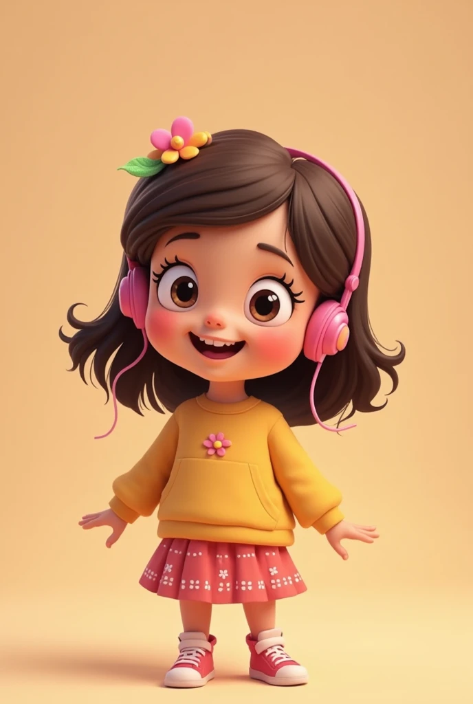 Create an audio saying hi to a young girl