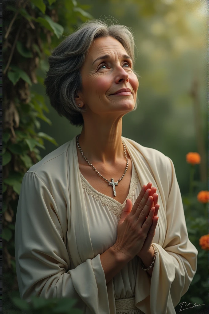 Christian woman with short hair