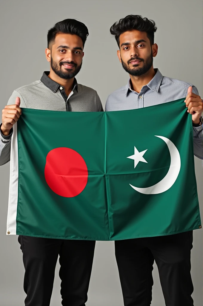 Two friend's(men) one of them Bangladeshi and one of them i with Bangladeshi and Pakistan