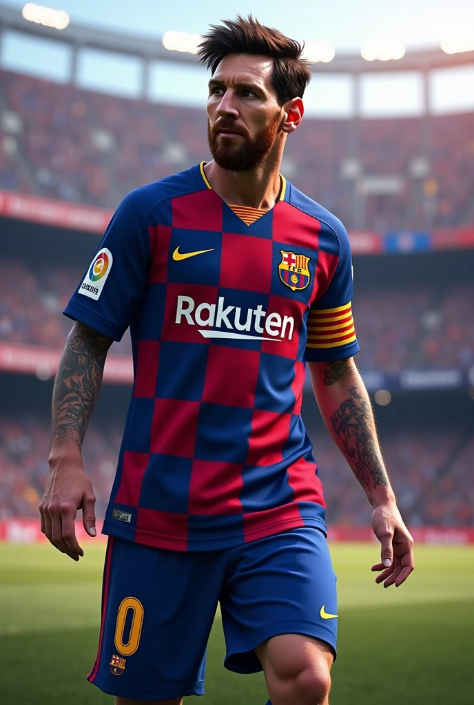 Messi in Barcelona 24 25 kit

