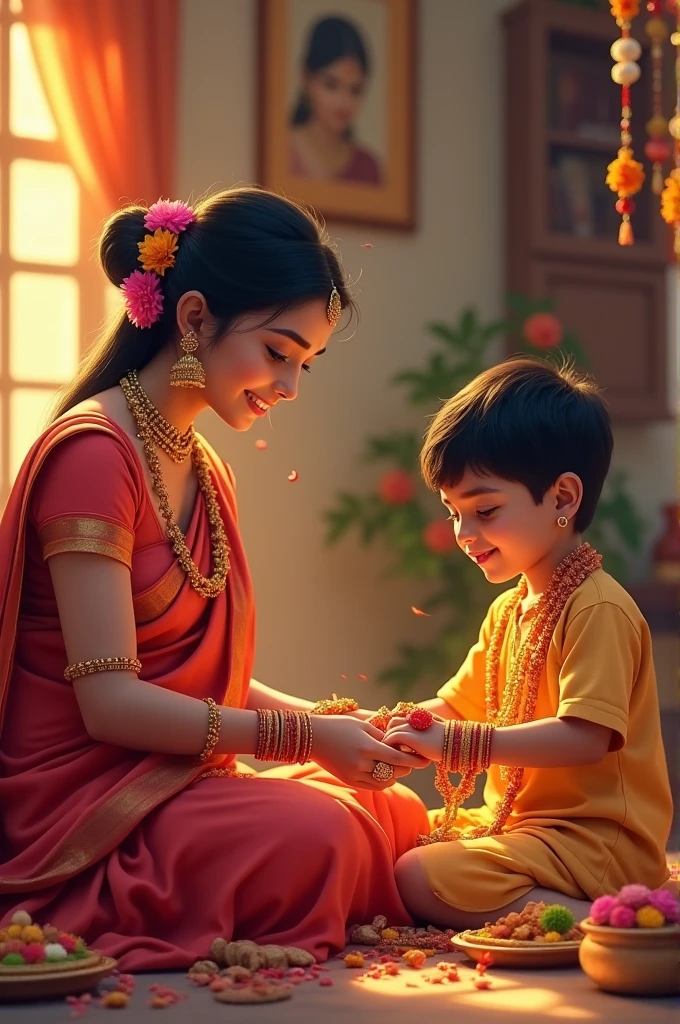Create images of Indian festival rakshabandhan Rakhi 