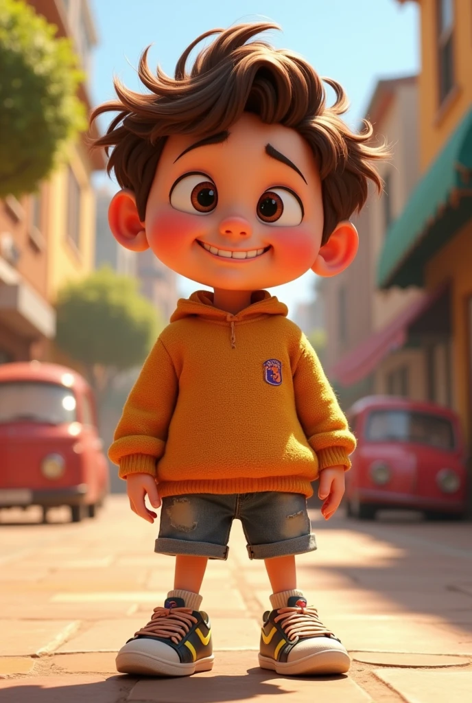 A spoiled boy,Pixar cartoon character 