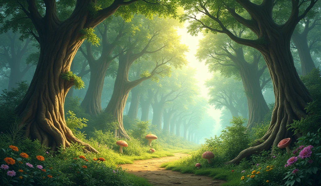 A very beautiful forest