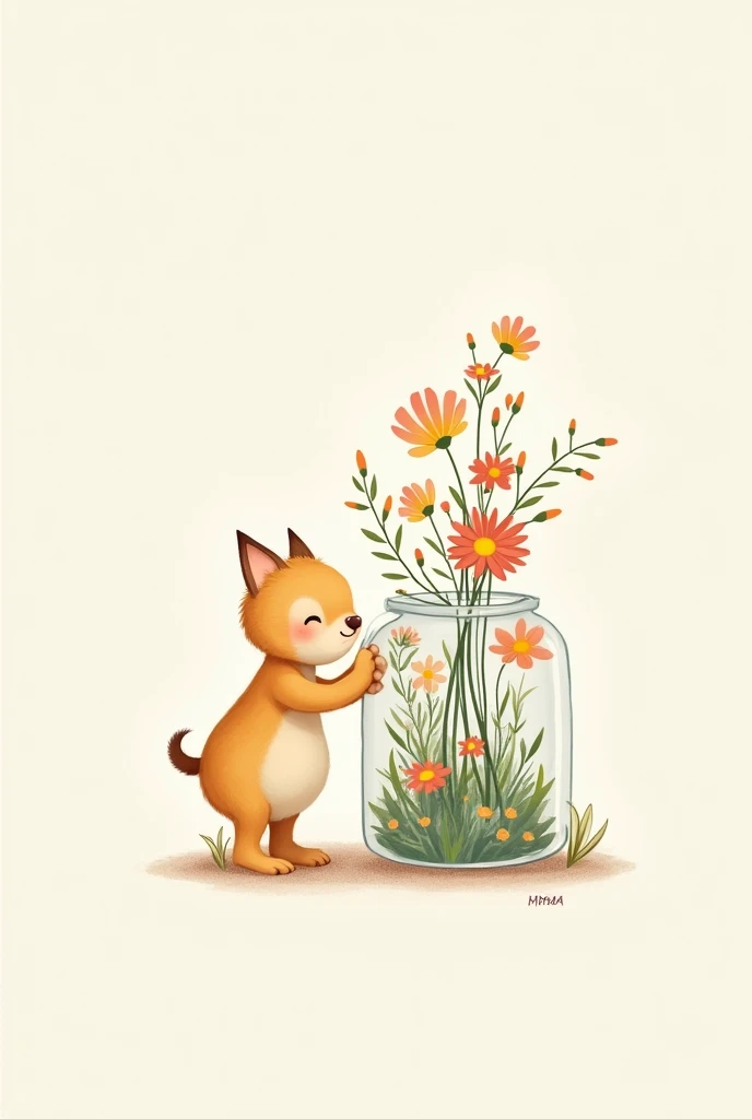 Wallpaper With Taxt YAVI Is Engaged In Flower Jar And Background Is Light Colour 