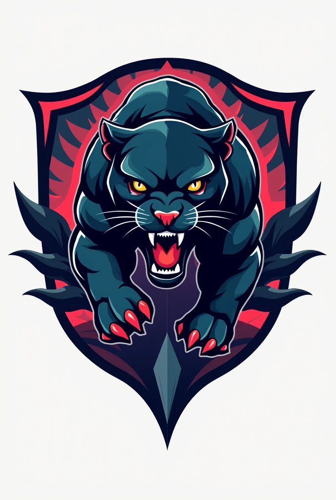 LOGO FOR A TEAM WITH A PANTHER WRITTEN GWEAMIGOS