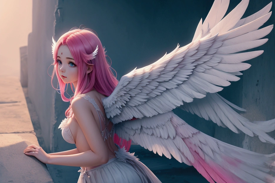 8k, RAW photo of beautiful angel, realistic, photo-realistic, hyper-realistic, highest quality, best quality, masterpiece, highly detailed beautiful angel's wings, absurdres,
masterpiece, best quality, (extremely detailed CG unity 8k wallpaper, masterpiece, best quality, ultra-detailed, best shadow), (detailed background), (beautiful detailed face, beautiful detailed eyes), High contrast, (best illumination), 1angel, Australian, multicolored hair, beautiful, ((colorful paint splashes on transparent background, )), ((caustic)), dynamic angle, beautiful detailed glow,