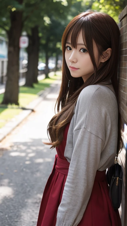 Asuna、one person's,,(((Ultra high cut swimsuit))),Browsing Caution,Big Breasts,Cowboy Shot,Look at me with a big smile、Beautiful Teeth、shrapnel、garter belt、Silk gloves、Cleavage、Tokyo Sky Tree、