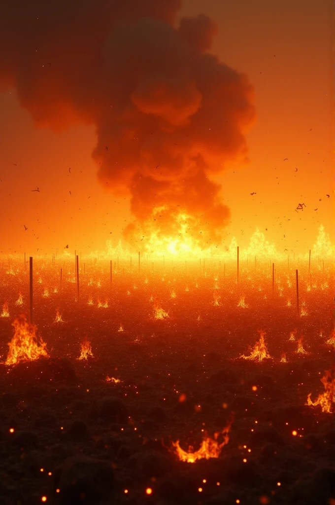 endless bell of burning field