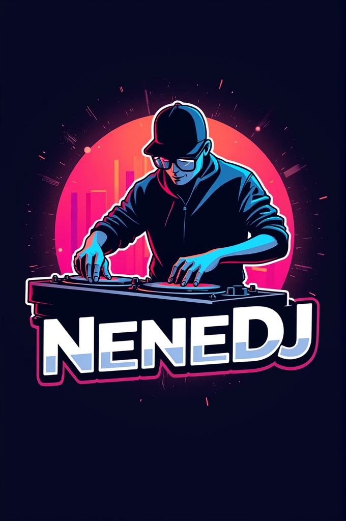 DJ logo with name NeneDj