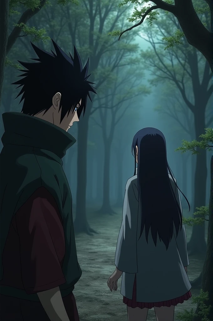 itachi uchiha seeing Sarada fall into a genjutsu from Kurenai's daughter