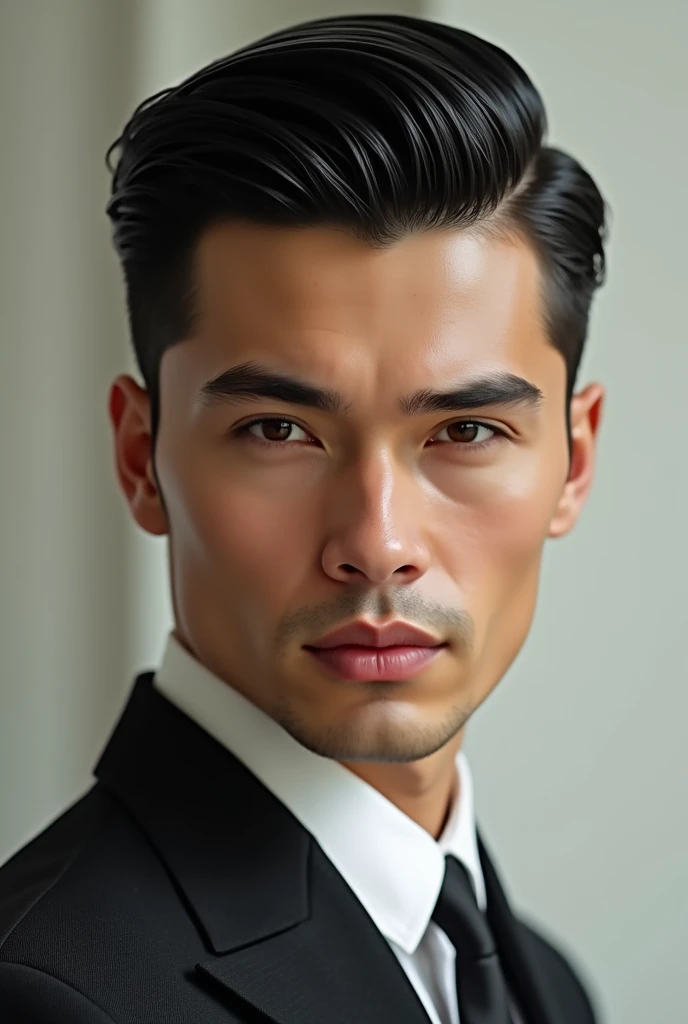 Slick back hair