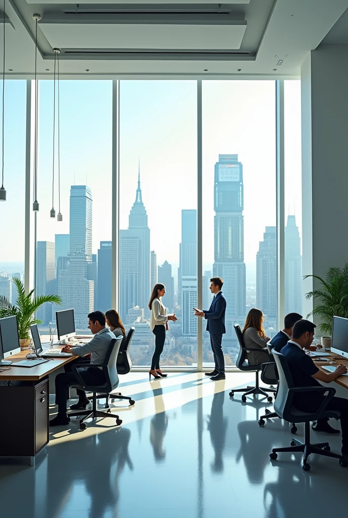 Create a corporate office picture