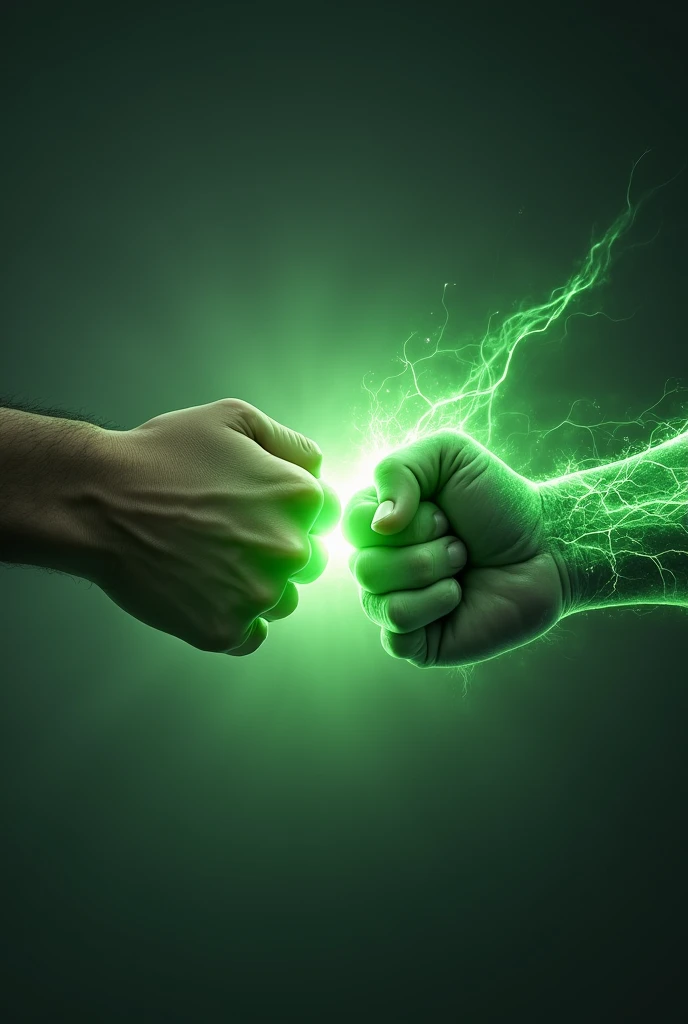 Green fist bump