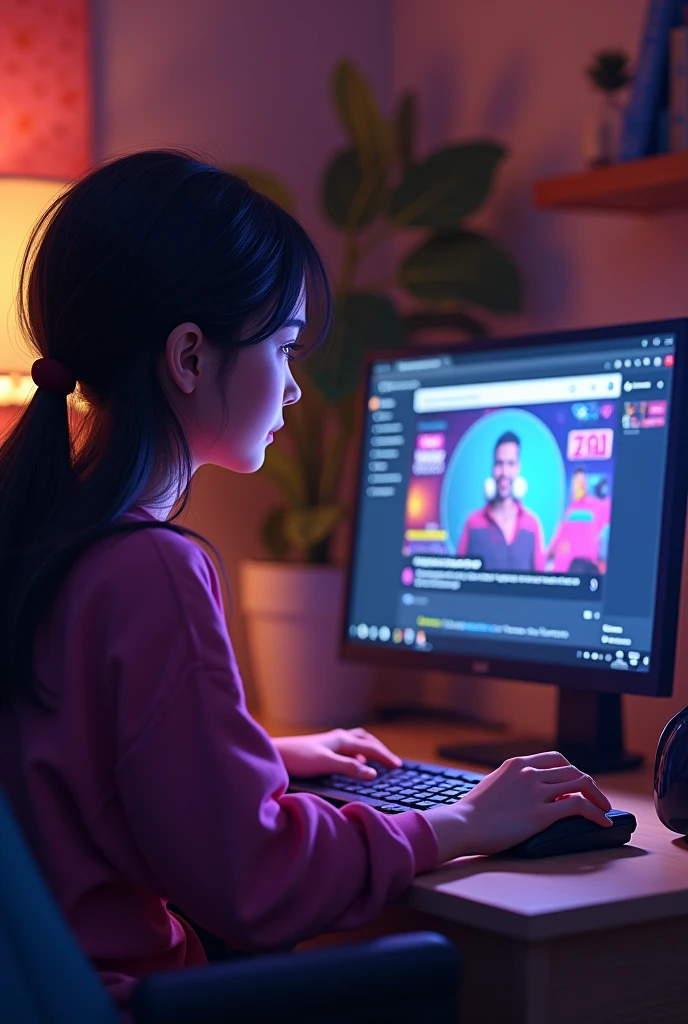 Martha arrives home, and turns on the computer with which he opens Twitch and writes Osaso28 in the search engine, page where Oscar is broadcasting live.