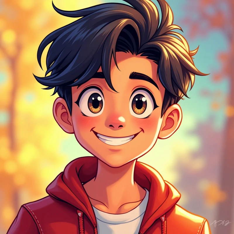 Cartoon style  boy years16￼