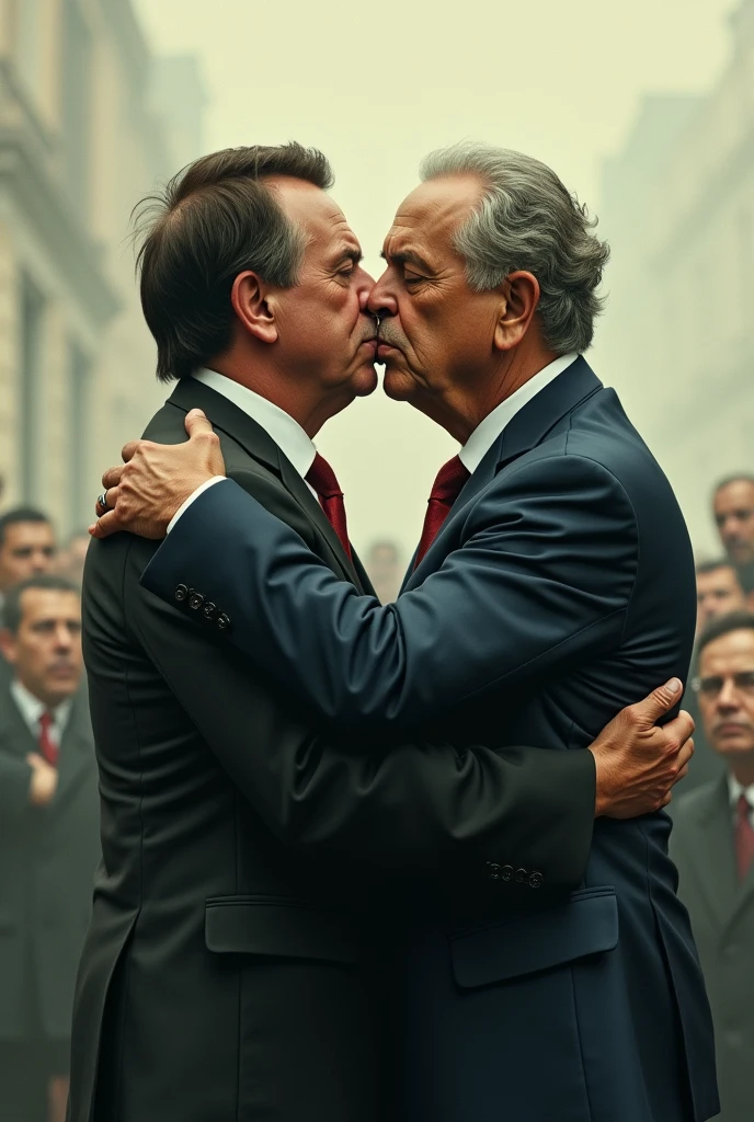 bolsonaro and lula kissing