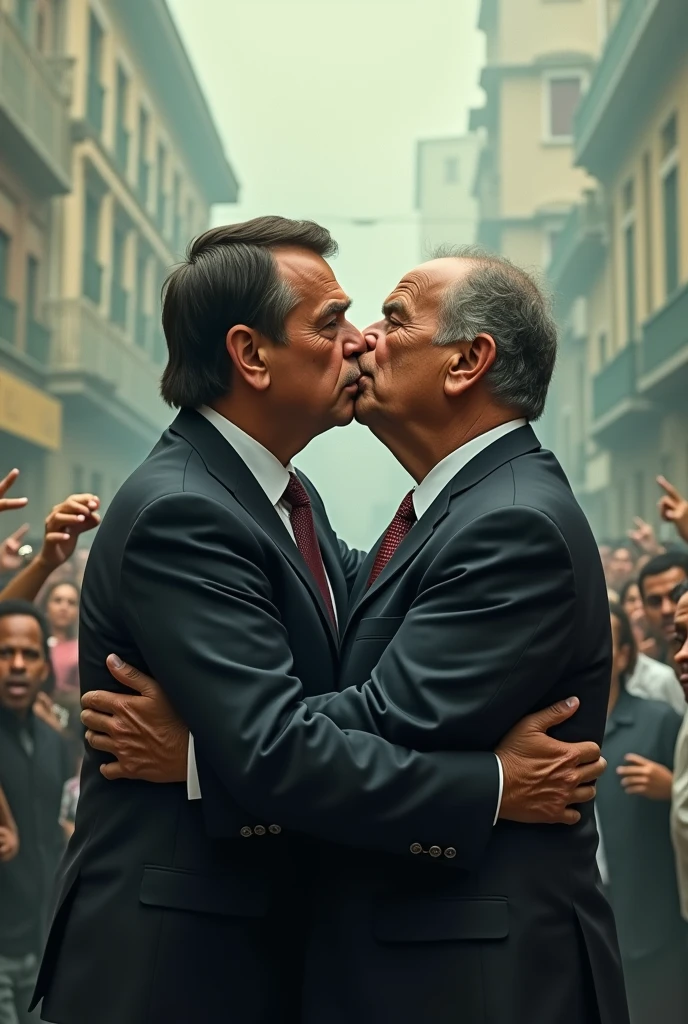 bolsonaro and lula kissing