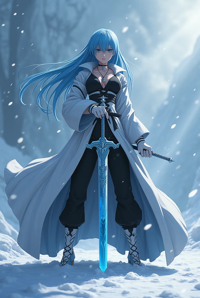 Esdeath in bleach with his sword