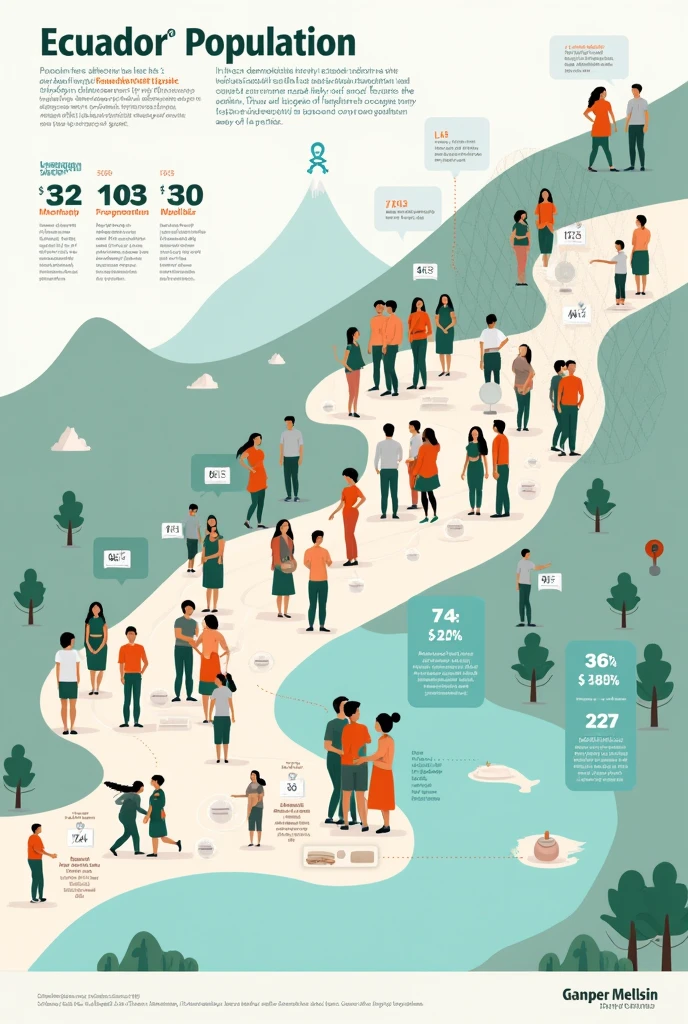 You can create an image of Ecuador's population growth