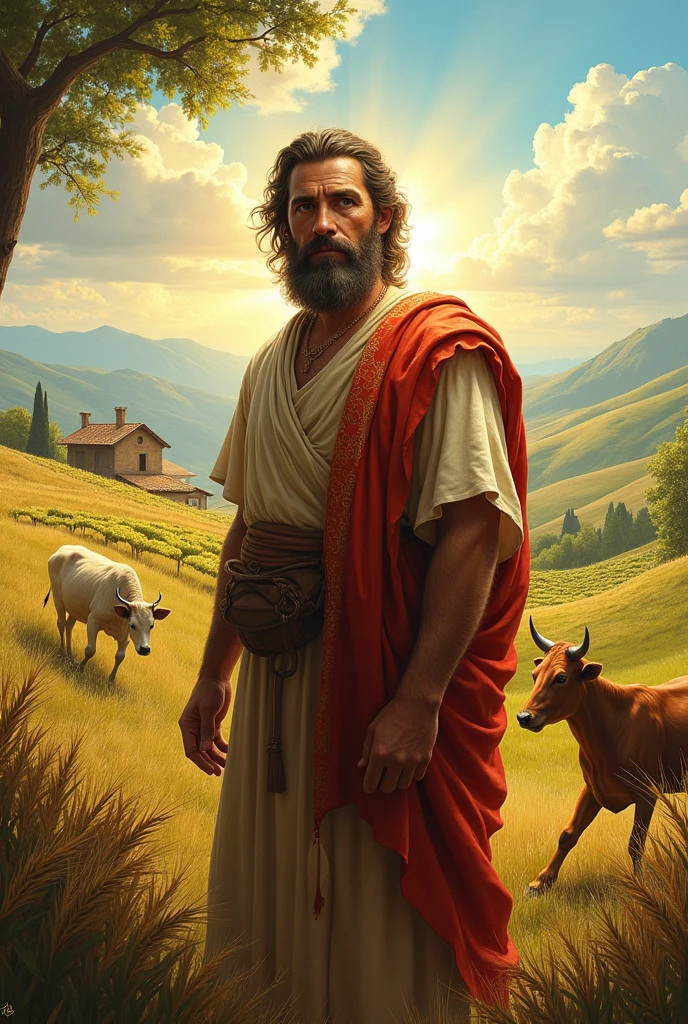 Biblical character Jacob at 30 years of age prospering 