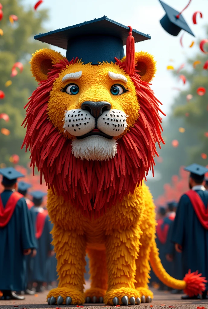 Piñata
de león con birrete 🎓 graduación d