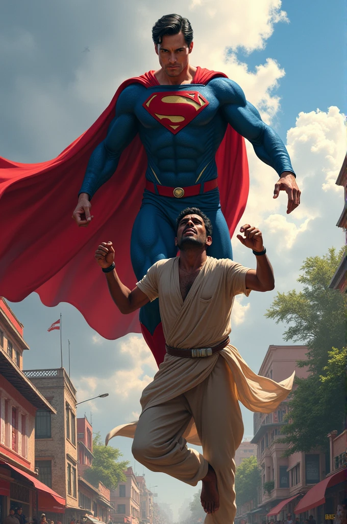 Superman saving bangladeshi man

