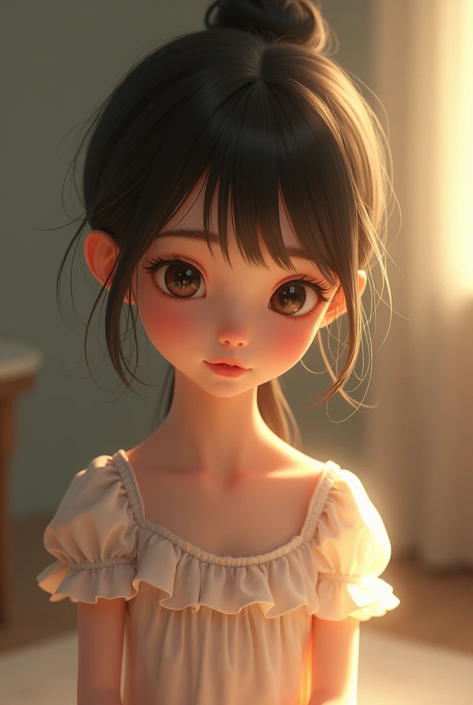 A 1 girl she is shy person