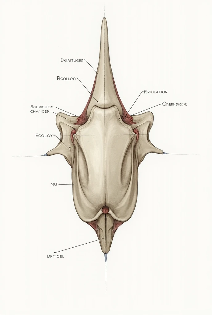 Coccyx bone in the human body