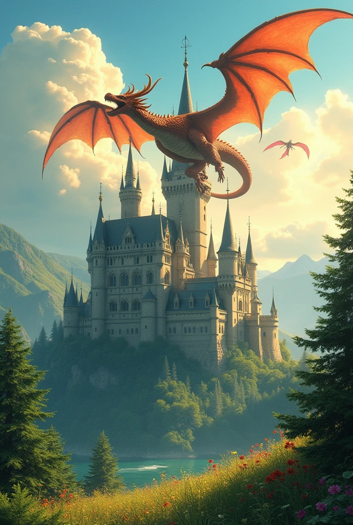 Paysages château Zelda Dragon quest square enix