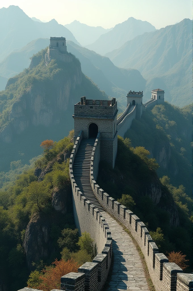Generate the ai image of Wall of china