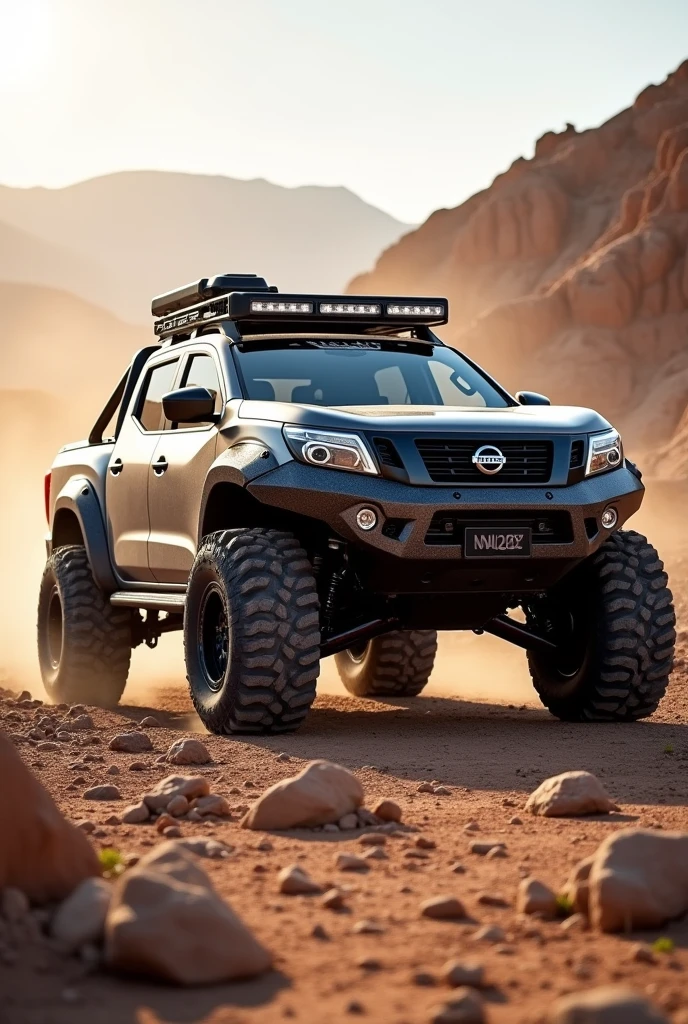 Image of a super modified Nissan NP300 all-terrain car