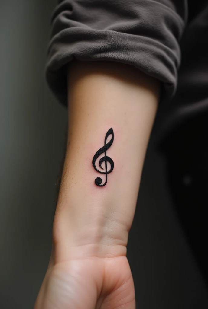 music sign tattoo small with sign of death
