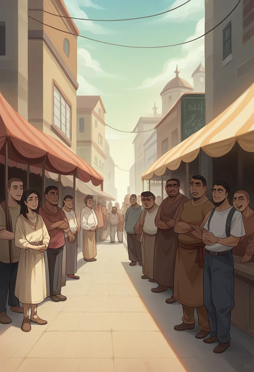Here's a prompt to create an image based on your description:

---

**Prompt for Creating Image:**

Create an image depicting a tense and charged scene where a Hindu boy is standing or walking with a Muslim girl. They are surrounded by a group of Muslim men who appear threatening or confrontational.

- **Hindu Boy and Muslim Girl:** Show them together, with the Hindu boy possibly protecting or shielding the Muslim girl. Their expressions should reflect concern, fear, or determination.
- **Muslim Men:** Illustrate a group of Muslim men surrounding the couple, with menacing or disapproving postures. Their expressions should convey confrontation or anger, but avoid overly aggressive or stereotypical features to maintain sensitivity.
- **Setting:** The scene should be set in a realistic public space, like a street, market, or park, to emphasize the public nature of the confrontation.
- **Emotions:** Focus on the contrast between the couple's vulnerability and the hostility of the surrounding group. 
- **Colors and Lighting:** Use dramatic lighting and muted colors to enhance the intensity of the scene, with a focus on the emotions of the characters.

---

This prompt is designed to capture the tension and emotions in the scene while being respectful to the cultural and religious sensitivities involved.