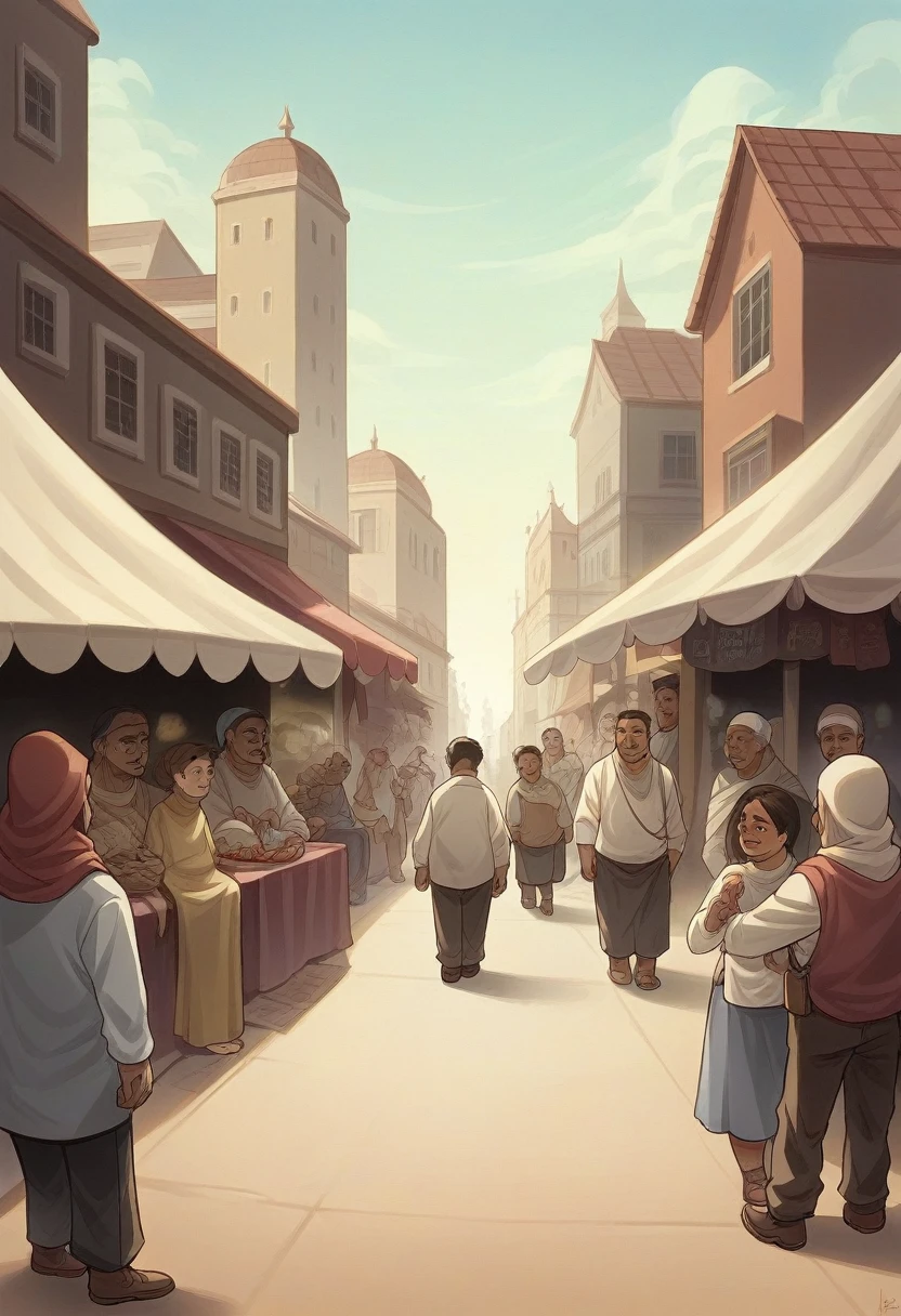 Here's a prompt to create an image based on your description:
---
**Prompt for Creating Image:**
Create an image depicting a tense and charged scene where a Hindu boy is standing or walking with a Muslim girl. They are surrounded by a group of Muslim men who appear threatening or confrontational.
- **Hindu Boy and Muslim Girl:** Show them together, with the Hindu boy possibly protecting or shielding the Muslim girl. Their expressions should reflect concern, fear, or determination.
- **Muslim Men:** Illustrate a group of Muslim men surrounding the couple, with menacing or disapproving postures. Their expressions should convey confrontation or anger, but avoid overly aggressive or stereotypical features to maintain sensitivity.
- **Setting:** The scene should be set in a realistic public space, like a street, market, or park, to emphasize the public nature of the confrontation.
- **Emotions:** Focus on the contrast between the couple's vulnerability and the hostility of the surrounding group.
- **Colors and Lighting:** Use dramatic lighting and muted colors to enhance the intensity of the scene, with a focus on the emotions of the characters.
---
This prompt is designed to capture the tension and emotions in the scene while being respectful to the cultural and religious sensitivities involved.