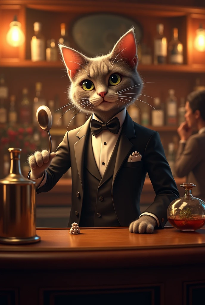 Bartender cat