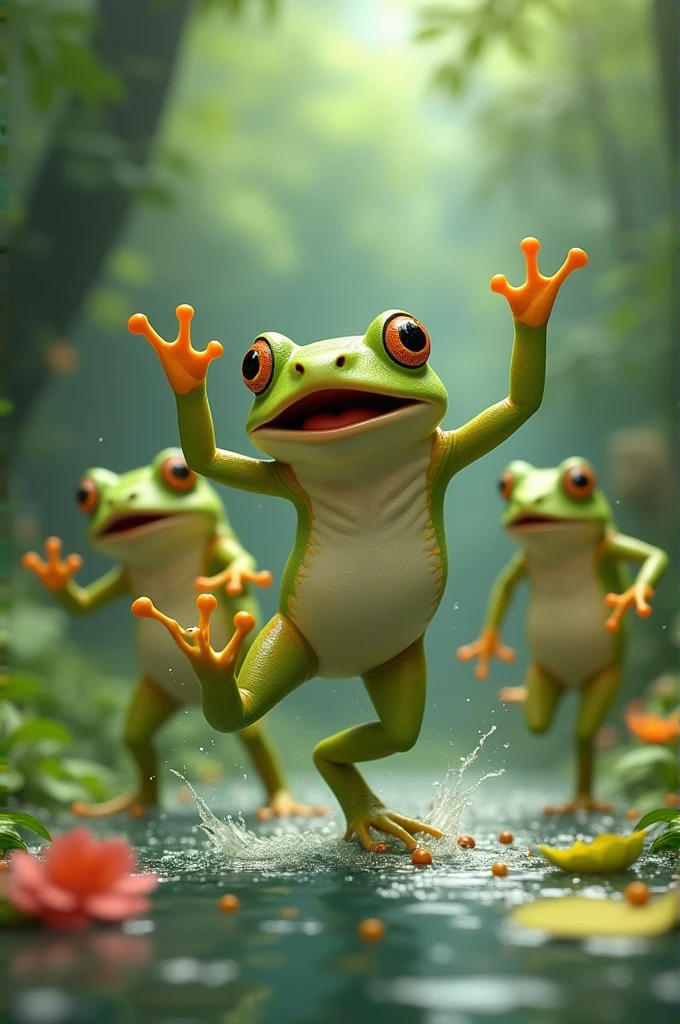 I want creat frog dance