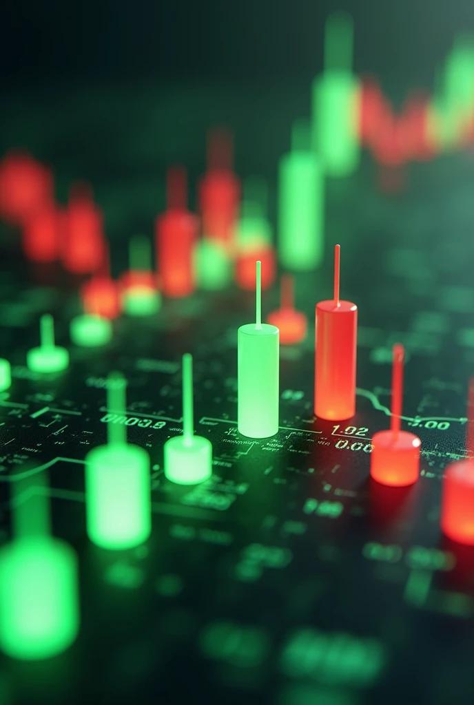 Please crease stock market green and red candlesticks pattern images HD