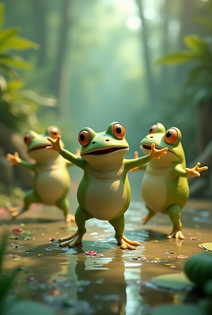 I want creat frog dance