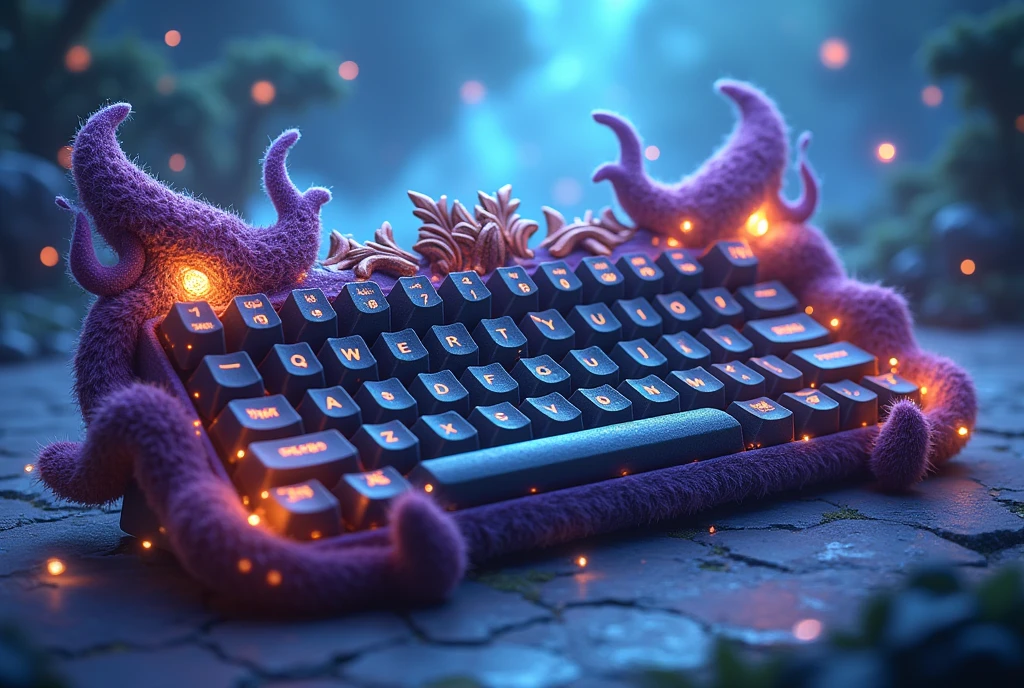 Beast Keyboard Cute Magic Blue