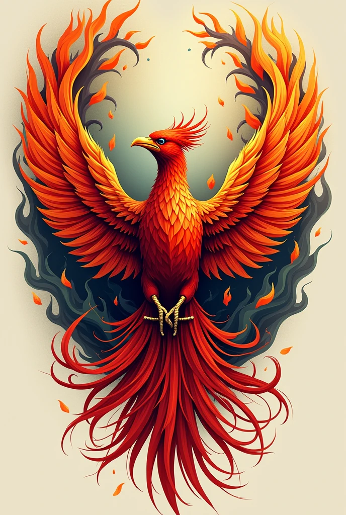 Pheonix bird tattoo design