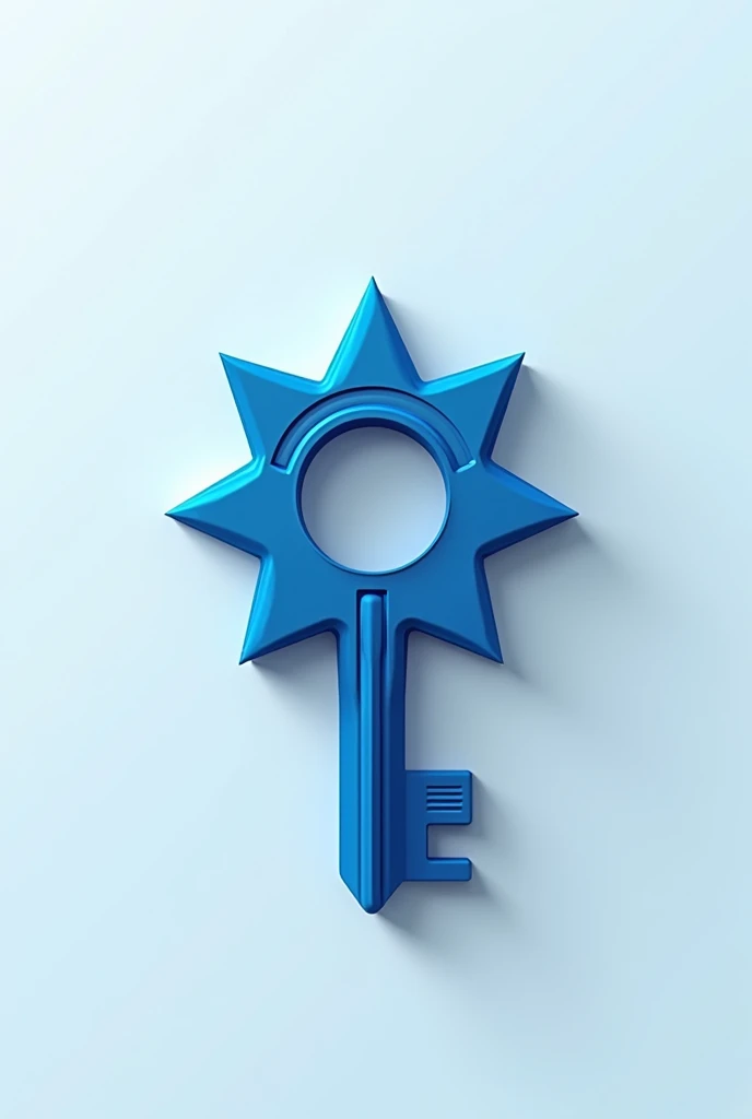 A logo of a technical assistance, star key and cell phone