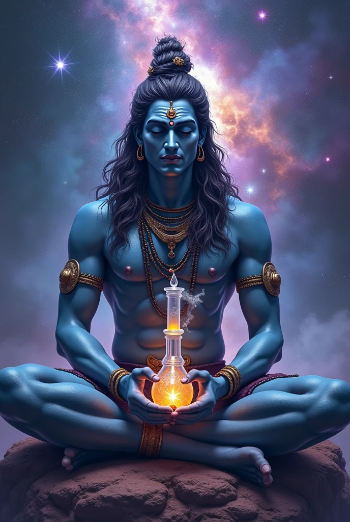Lord Shiva with a bong